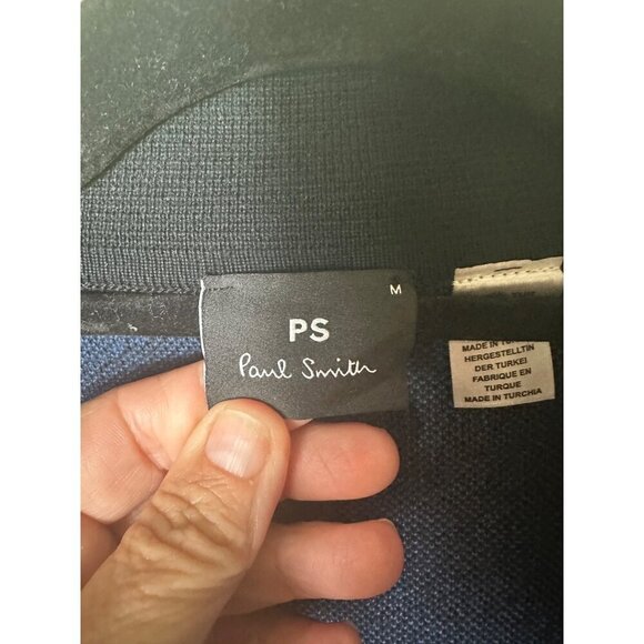 PS by Paul Smith Mens Cardigan Button Thru, Black, Small Petite - Picture 4 of 6